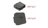 Zaślepki złącz USB typ A i USB Typ B