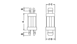 Wsporniki PCB, nylonowe